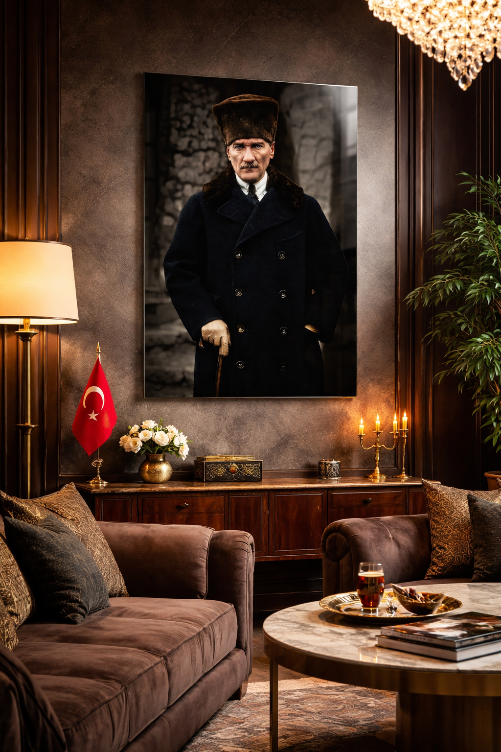 Vakar Atatürk Cam Tablo