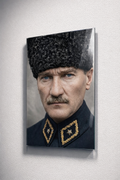 Mavi Bakış Atatürk Cam Tablo