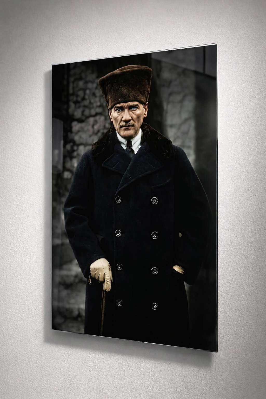Güçlü Duruş Atatürk Cam Tablo