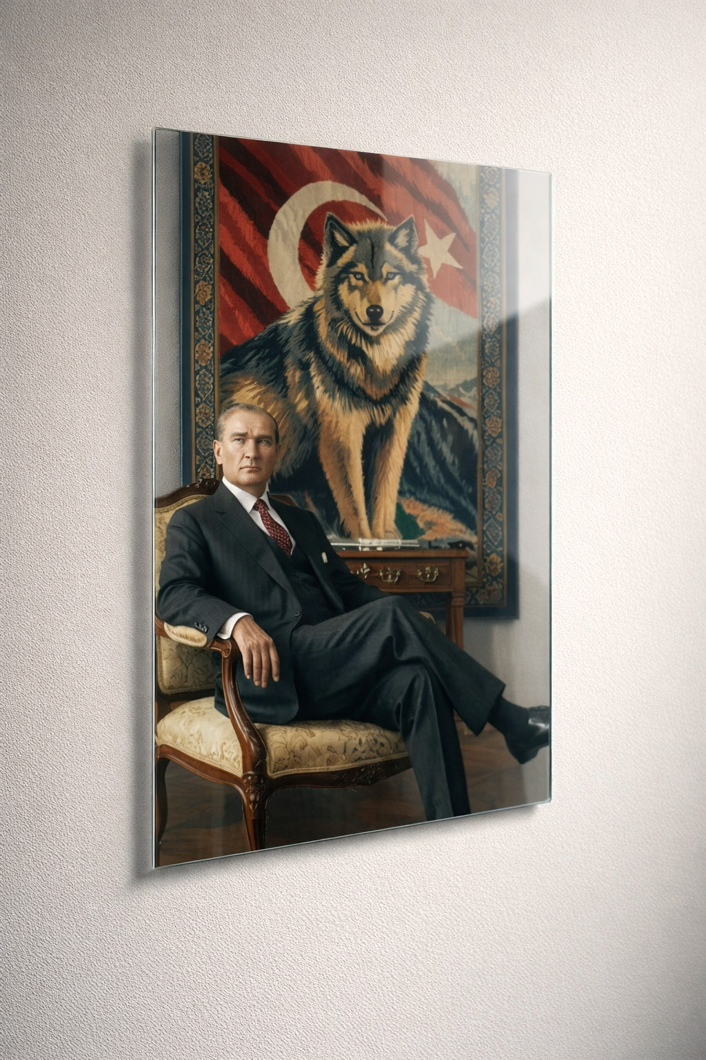 Bozkurt ve Atatürk Cam Tablo