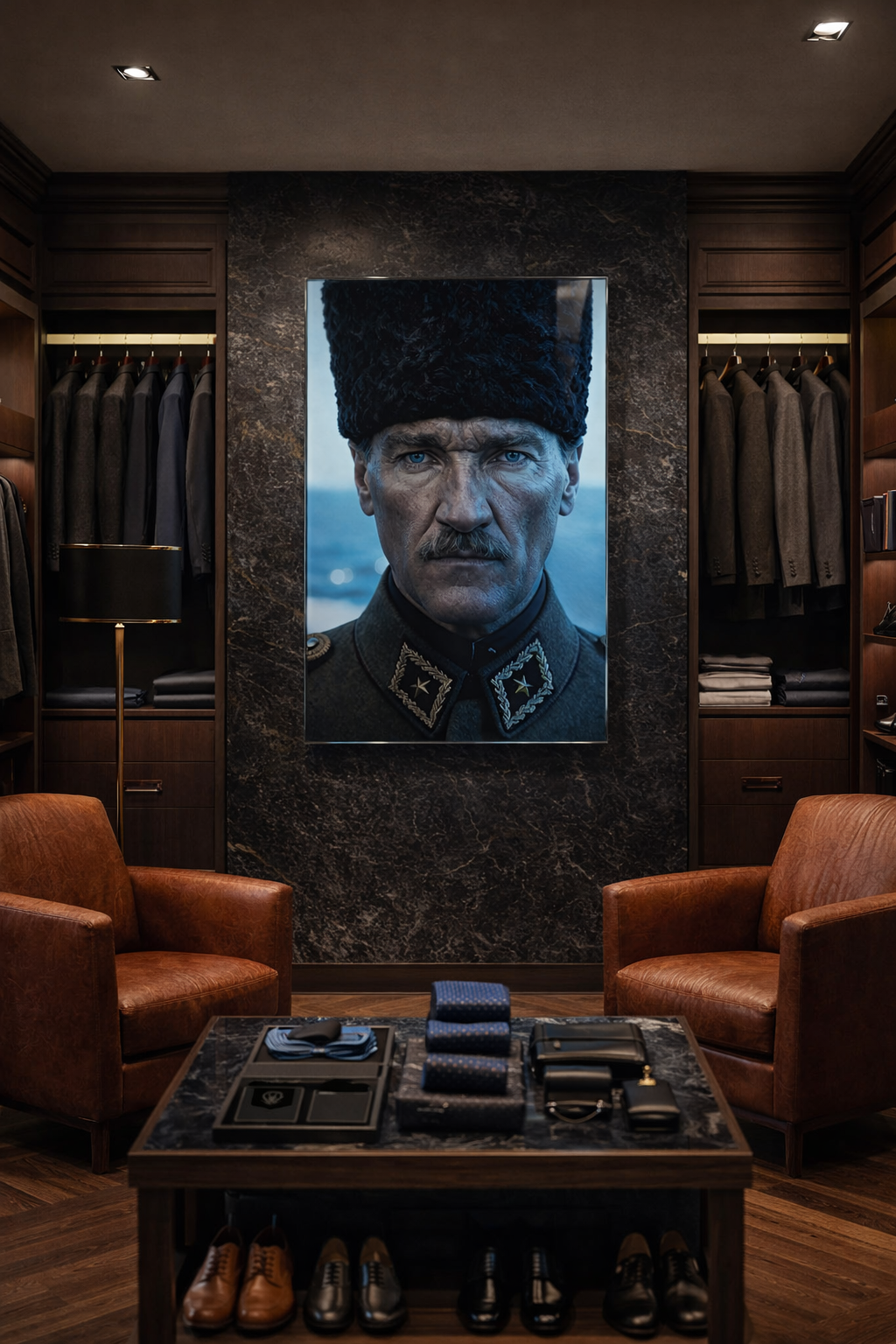 Keskin Bakış Atatürk Cam Tablo