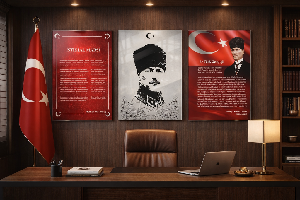 Cumhuriyet Duvarı Cam Tablo