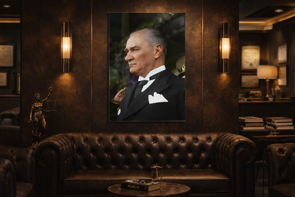 Net Duruş Atatürk Cam Tablo