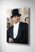 Beyaz Yaka Atatürk Cam Tablo