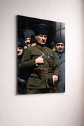 Askeri Atatürk Cam Tablo