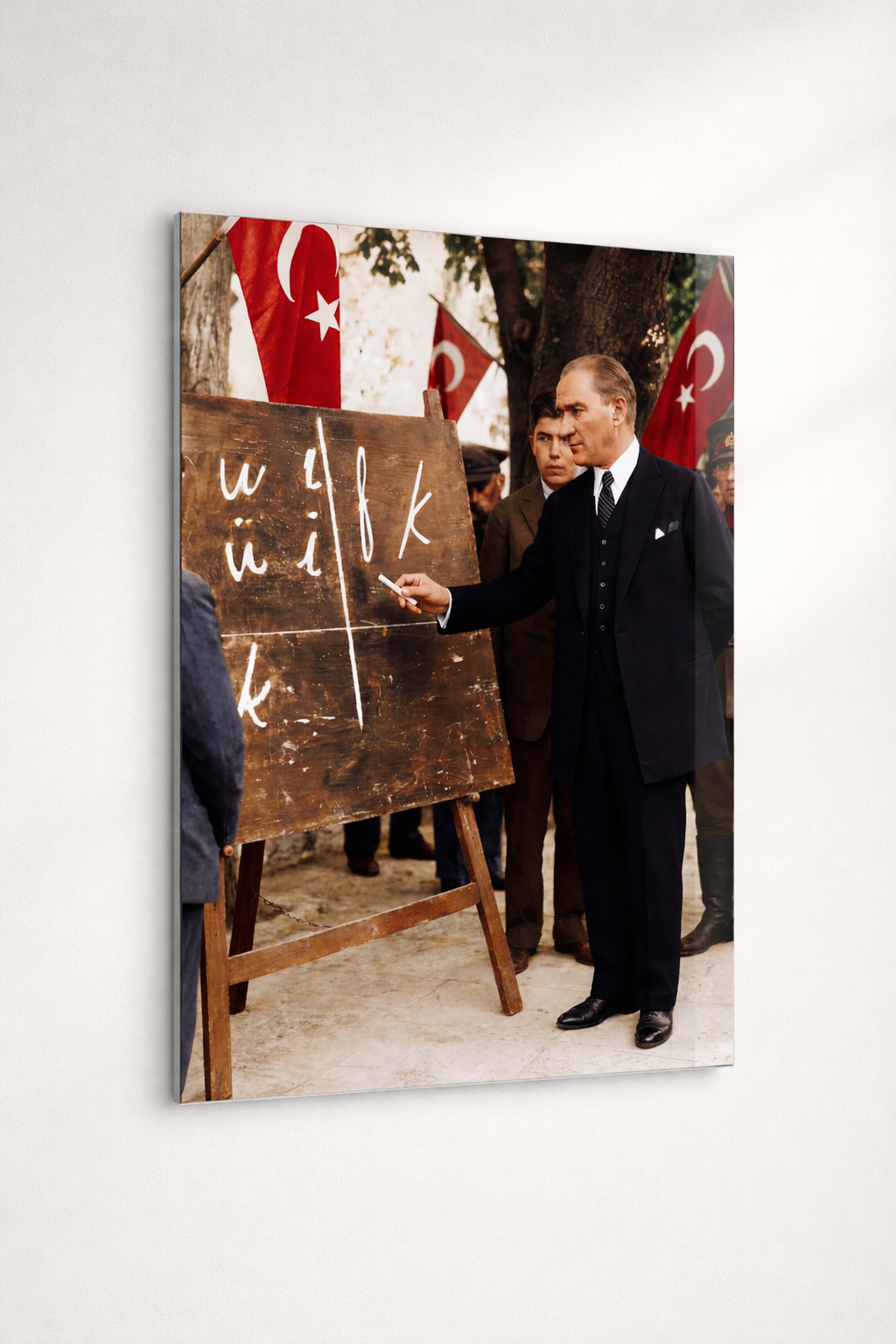 Sessiz Devrim Atatürk Cam Tablo