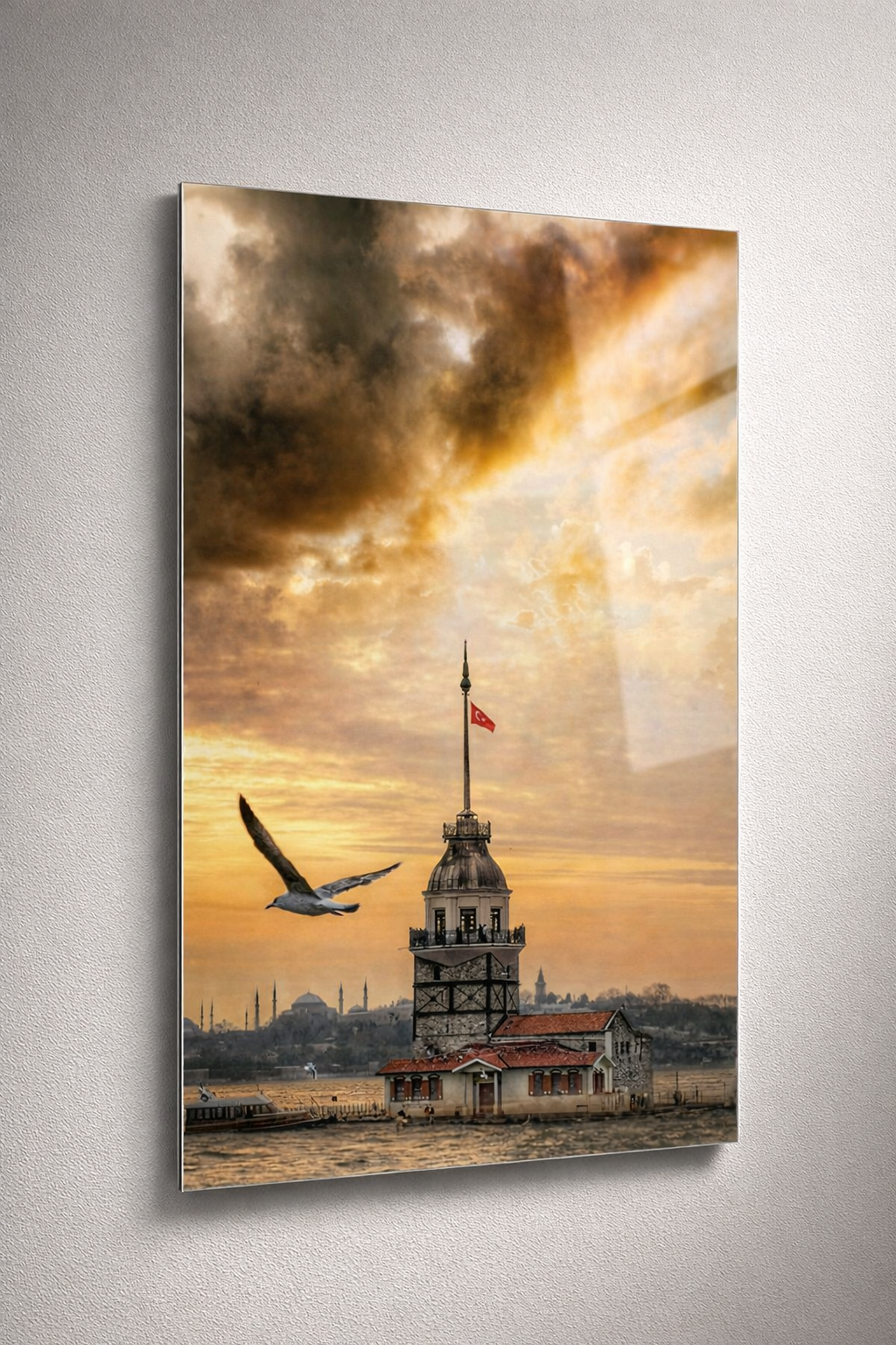 Kız Kulesi’nde Huzur Cam Tablo