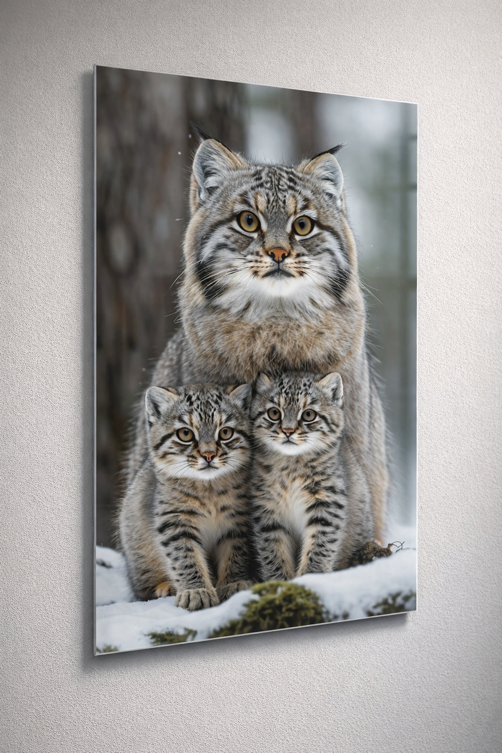 Vahşi Aile Dengesi Cam Tablo