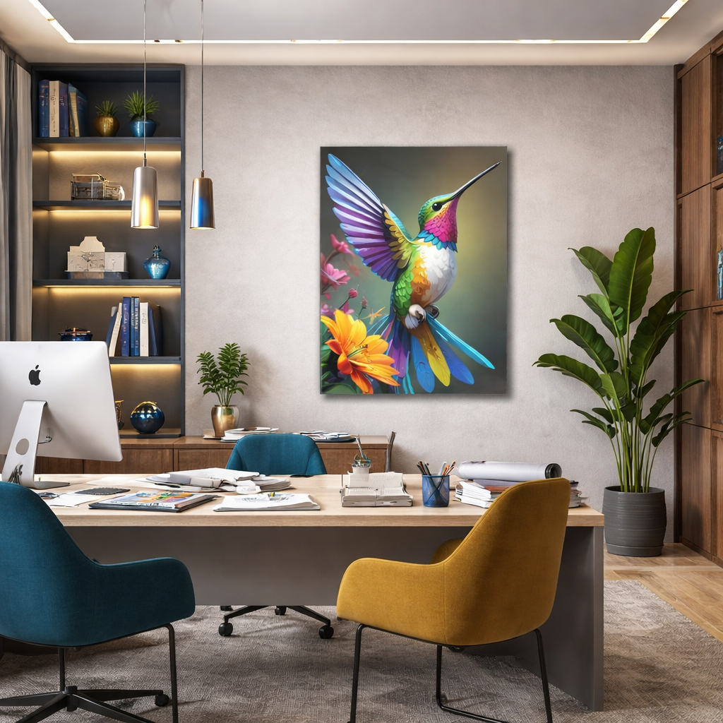 Canlı Uçuş Cam Tablo