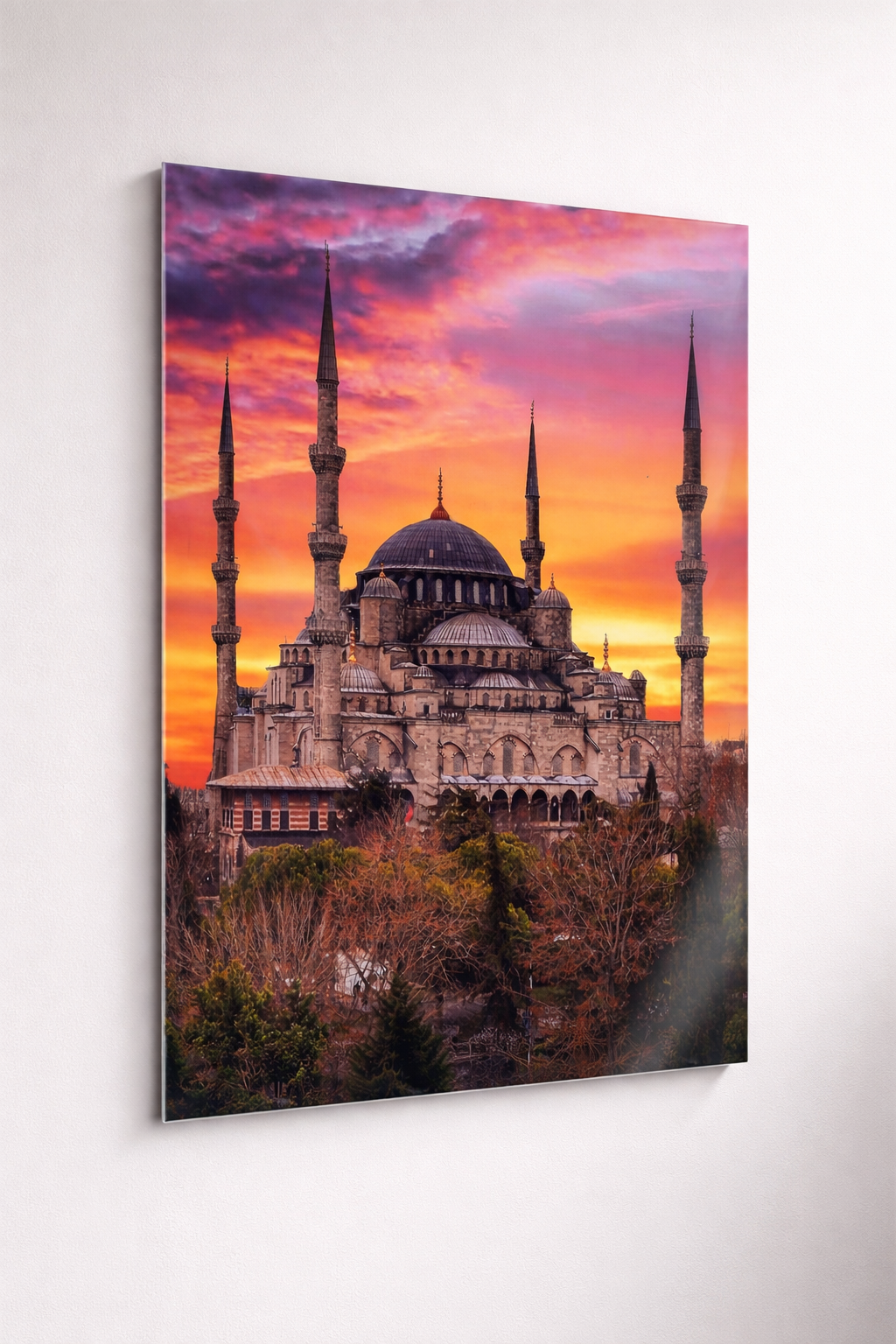 Sultanahmet Gün Batımı Cam Tablo
