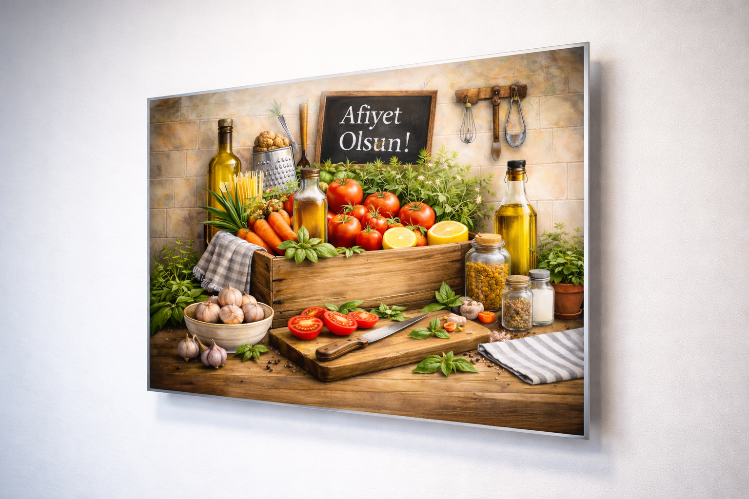 Afiyet Köşesi Cam Tablo