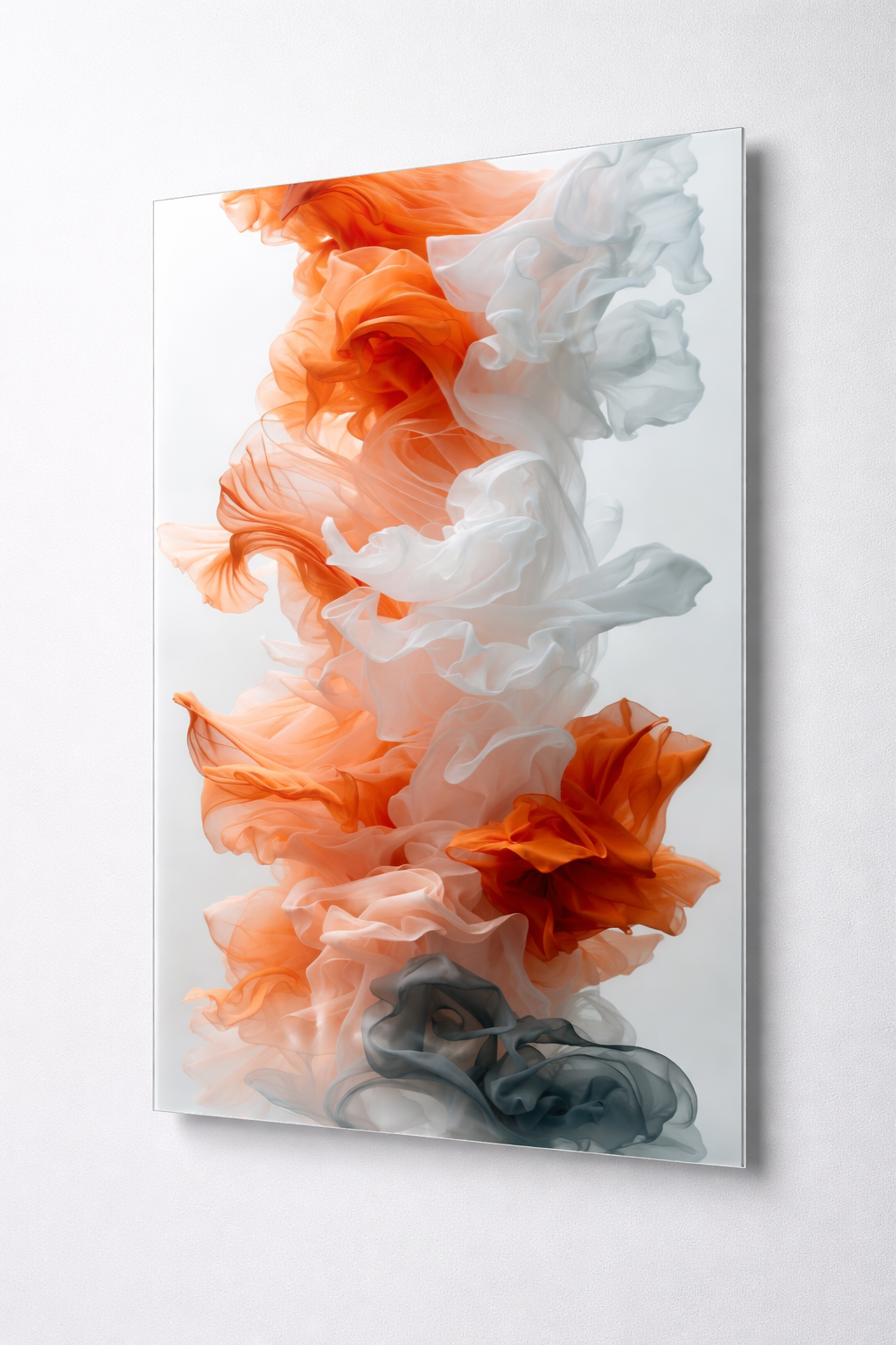 Akışın Zarafeti Cam Tablo