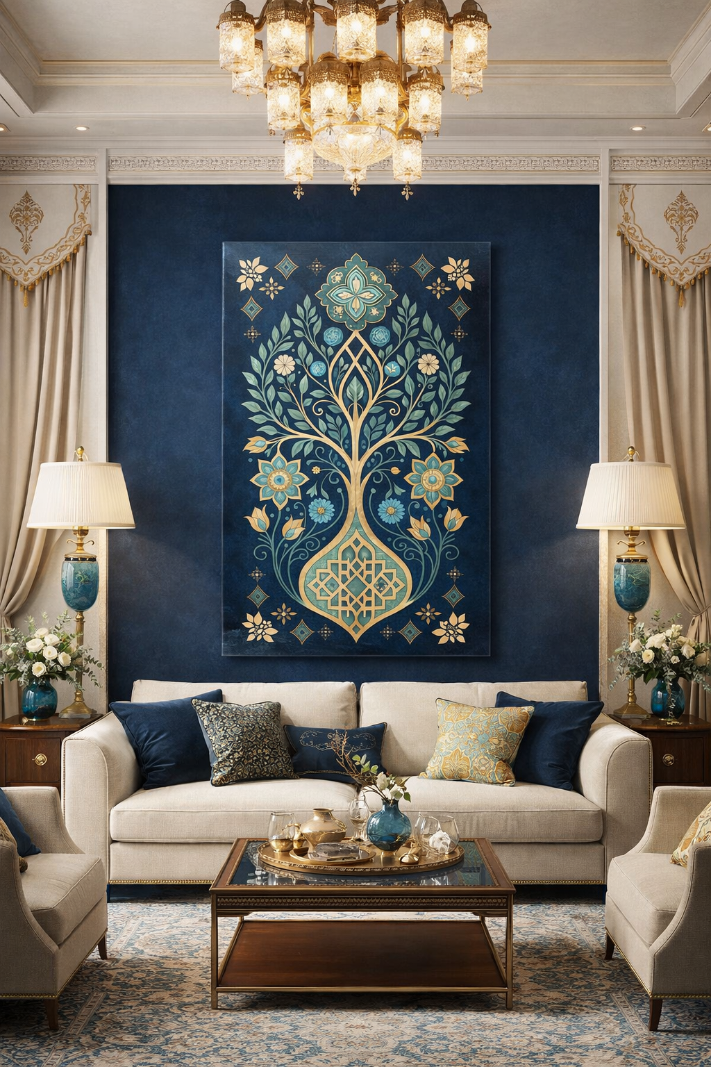 Selçuklu Esintisi Cam Tablo