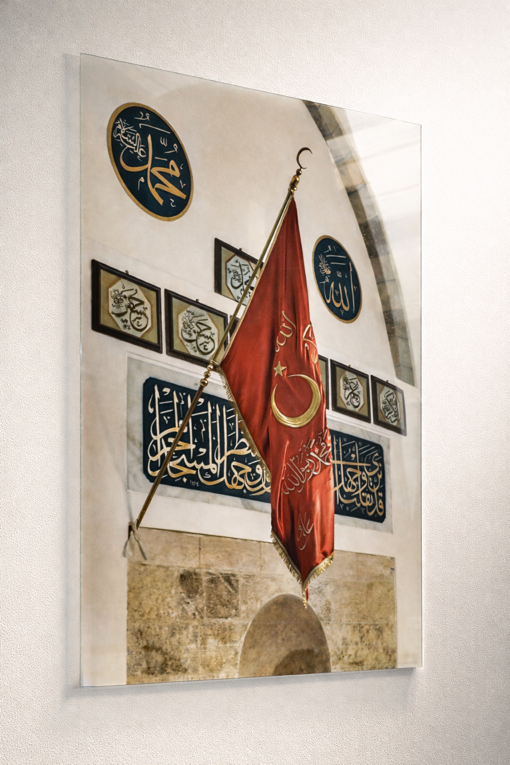 Mukaddes Miras Bayrak Cam Tablo