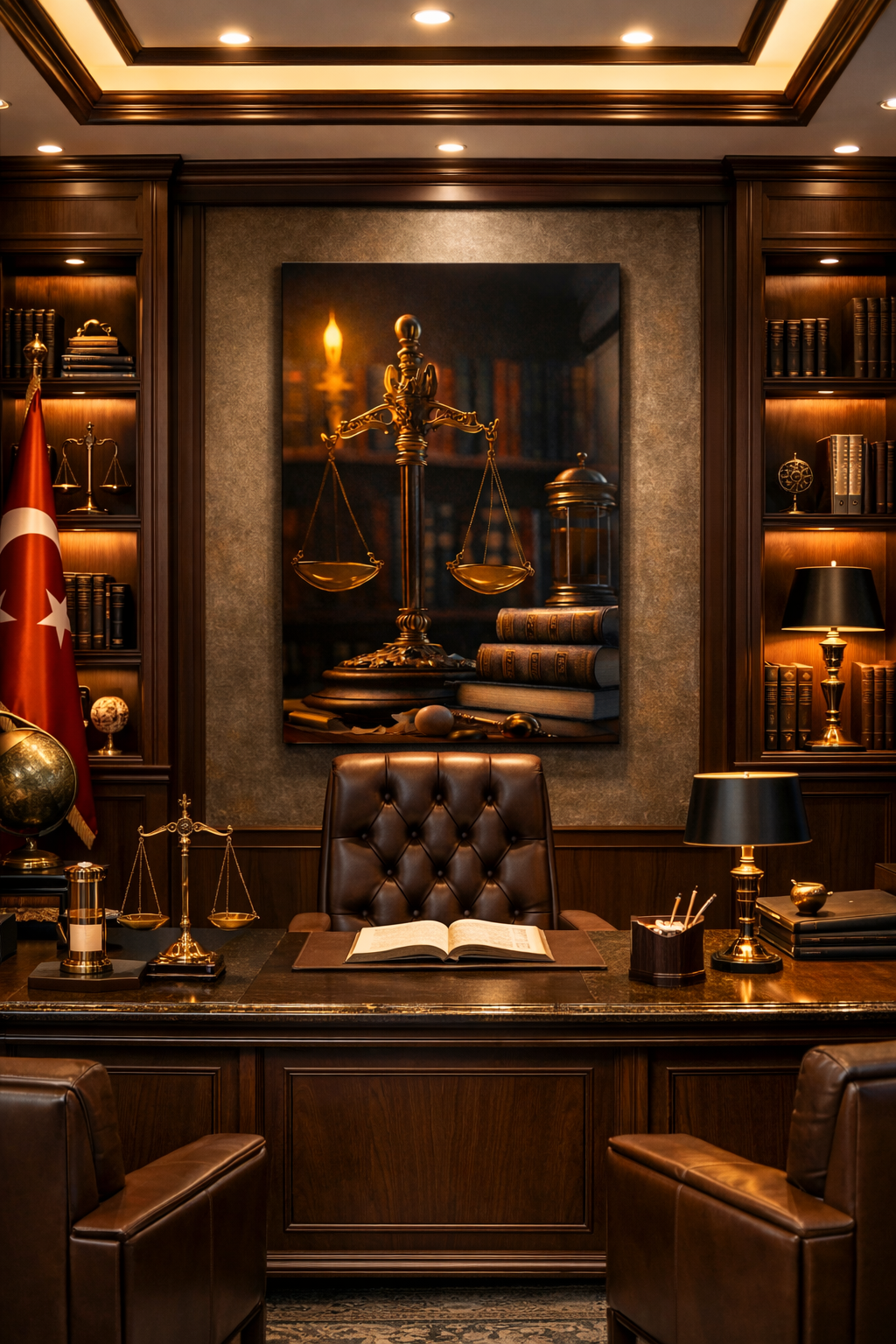 Hukukun Işığı Cam Tablo