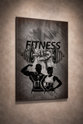 Fitness Disiplini Cam Tablo