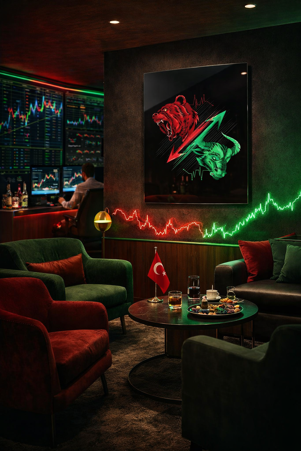 Piyasa Savaşçıları Cam Tablo